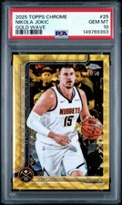 2025-26 Topps Chrome Nikola Jokic Gold Wave /50 Denver Nuggets