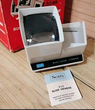 Sears Easi-Load 2x2 Inch Lighted Slide Viewer #99261 Works With 2 D Batteries