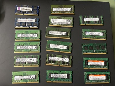 LOT OF 17 Mixed Brands 256MB 1 GB 2GB 8Gb 16GB Laptop Memory RAM