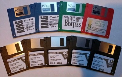 KORG PA80 Disketten - Style Disks Collection für Korg PA80, PA50, PA60, PA1X