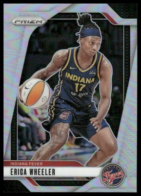 Erica Wheeler 2024 Panini Prizm WNBA #61 Silver Prizms Indiana Fever