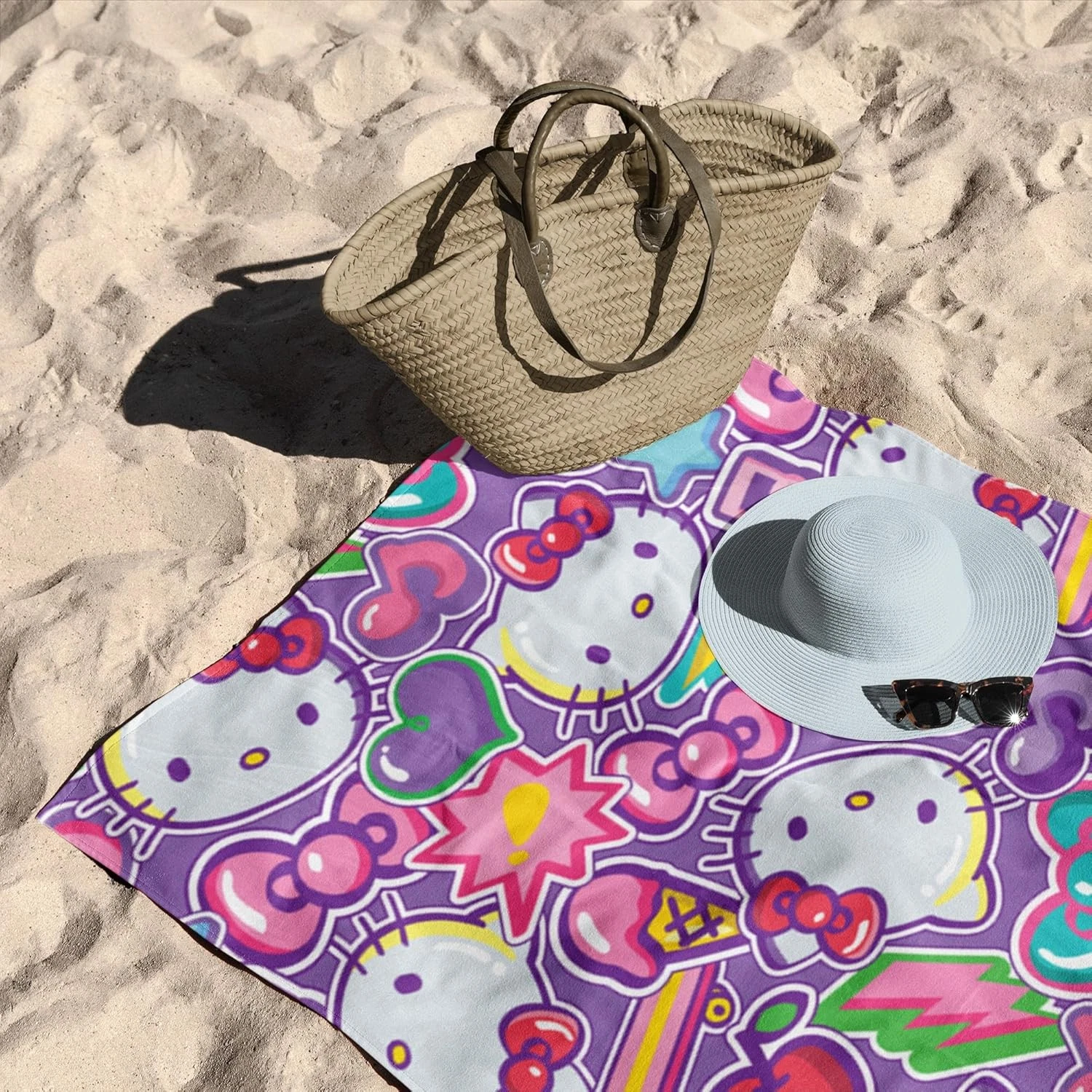 Hello Kitty Microfiber Beach Towel - Cherry Summer