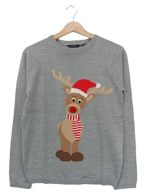 ESMARA Pull de Noël Dames Pull T EU 34 gris clair style décontracté - Photo 1/4