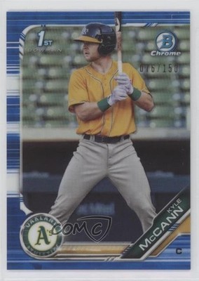 2019 Bowman Draft Chrome Blue Refractor 76/150 Kyle McCann #BDC-126 fm0