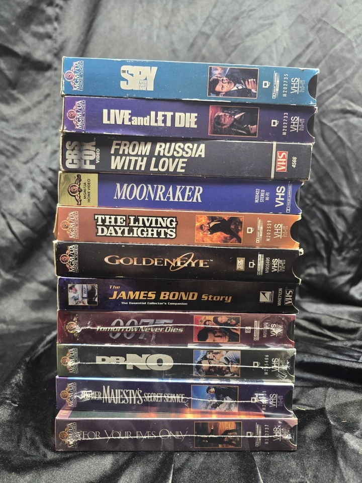 Vintage James Bond 007 VHS Lot of 11 –Some Still Sealed  Foto 3 de 3