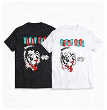 Vintage Stray Cats Dice Cartoon Rock Band T-Shirt SIZE S-5XL