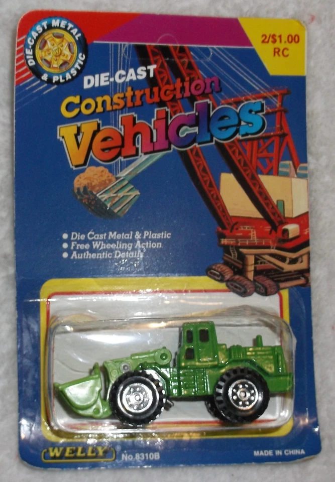 Lot 2 Welly Diecast Construction Vehicles Scale 1/64 in Original Pack - Image 2 of 4