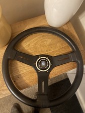 Nardi Competition Perforated Leather Steering Wheel 330mm with Grey Stitch