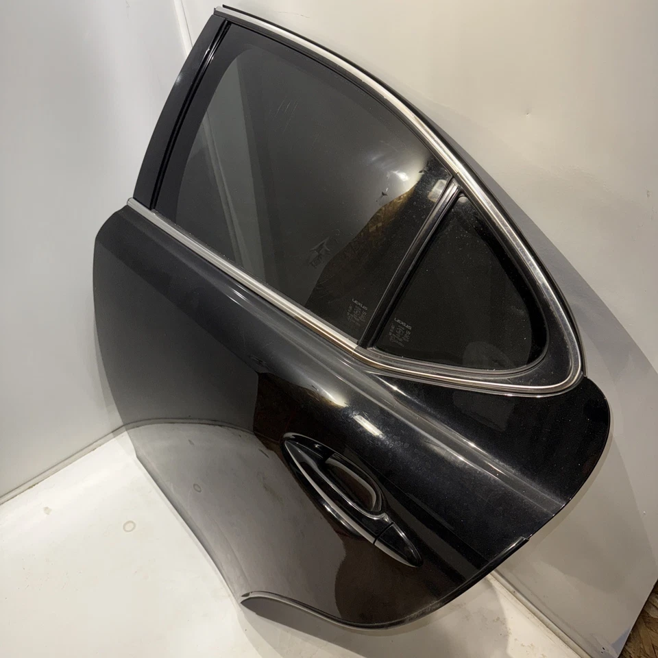 Puerta trasera izquierda del conductor compatible con 06-13 LEXUS IS250 negra [SOLO RECOGIDA] Foto 2 de 4