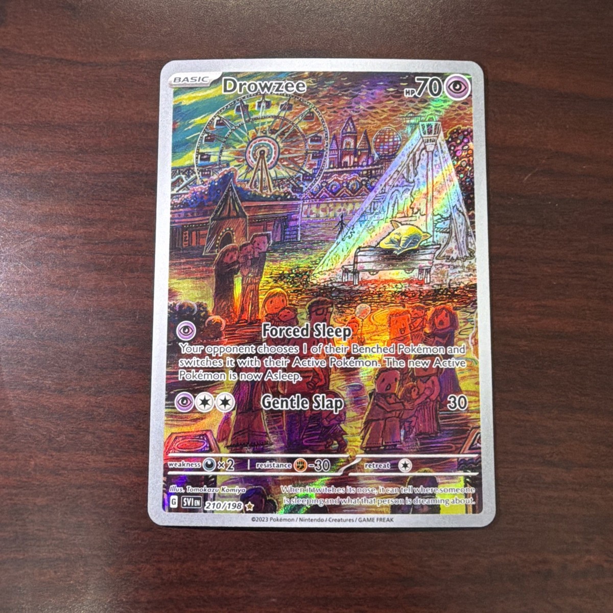 Pokémon Drowzee 210/198 SV01 Illustration Rare FA Holo Scarlet