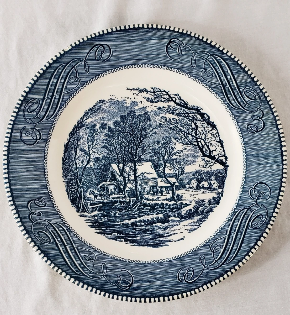 Royal China Currier And Ives Old Grist Mill for sale | eBay