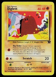 Diglett 52/82 Team Rocket Common