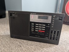 SONY ICF-2001 FM/AM/SW/SSB/CW PLL Synthesized Receiver Radio Tested W/ Video 