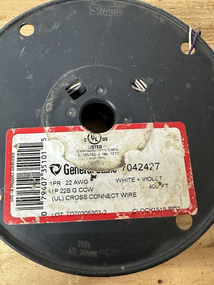 1 Pair. Purple/White. 22Guage. 300’ - Image 2 of 2