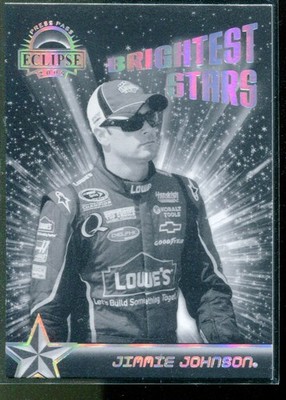 2009 Press Pass Eclipse Black and White #58 Jimmie Johnson BS Card