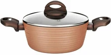 NutriChef Cooking Pot w/ Lid 2Qt - Non-Stick, Easy to Clean, Heat Resistant