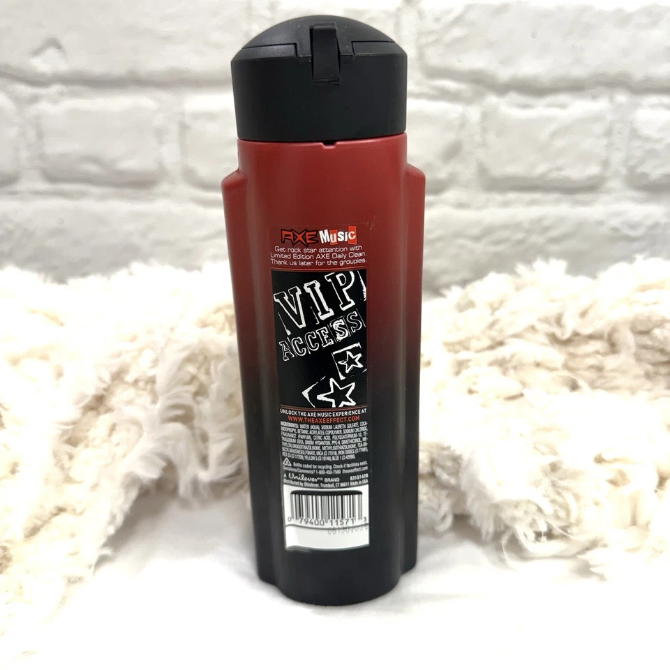 Champú AXE Music Daily Clean Edición Limitada Rock Star 12oz Descatalogado Nuevo Foto 2 de 4