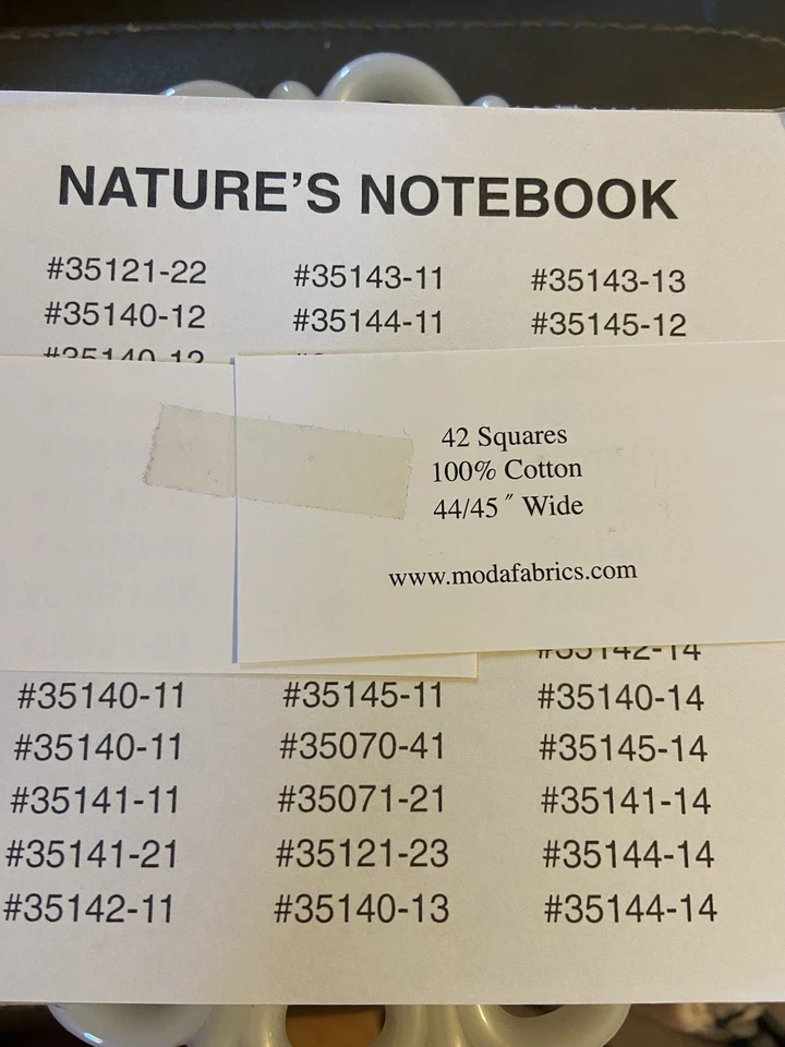 Nature’s Notebook By April Cornell For Moda OOP Charm Pack - Image 2 of 2