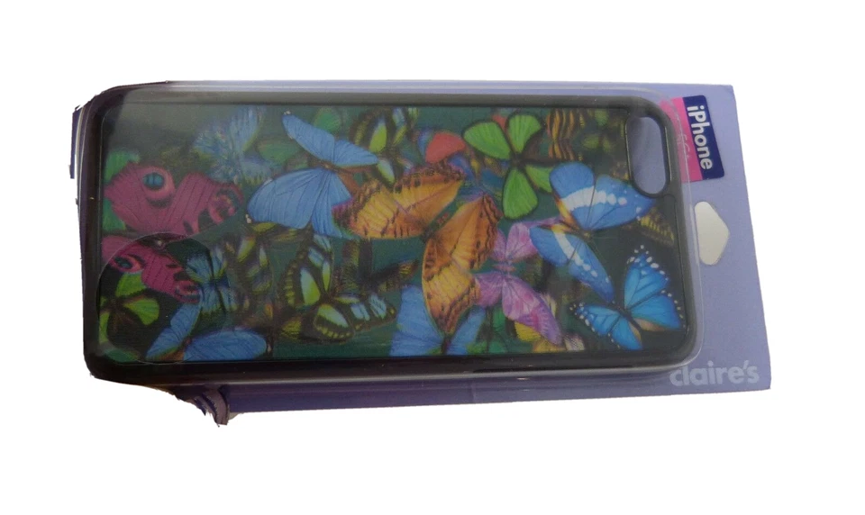 fits iPhone 5C, phone case Claires Rainbow 3 dimensional type butterfly design - Image 2 of 4