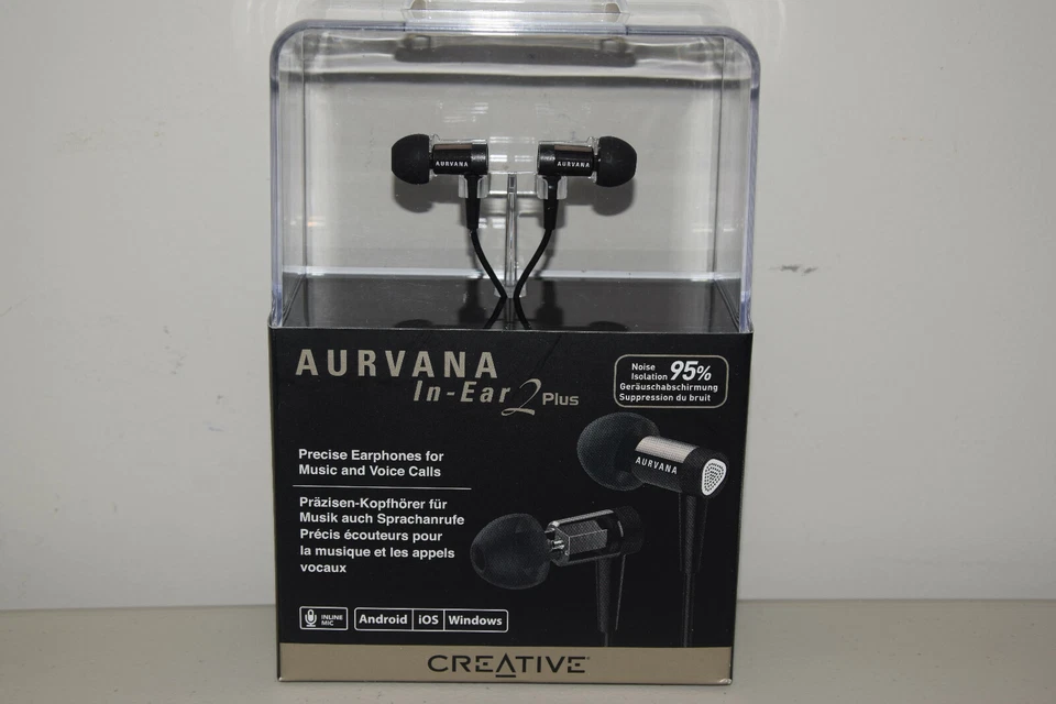 Creative Aurvana EF0670 In-Ear2 Plus In Ear Earphones In-Ear 2 Headphones Remote - Image 4 of 4