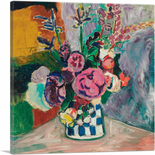 ARTCANVAS nature morte des pivoines dans un vase 1907 toile imprimé art par Henri Matisse - Photo 1 sur 11