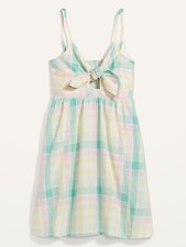 Old Navy Women's Fit & Flare Tie-Front Smocked Printed Mini Cami Dress Many size