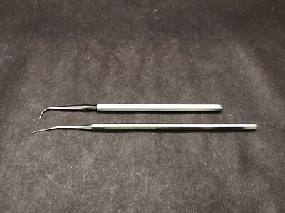 6-Pack Stainless Steel Dissecting Probes - Round Hook Lab Tools For Biology & Science Experiments