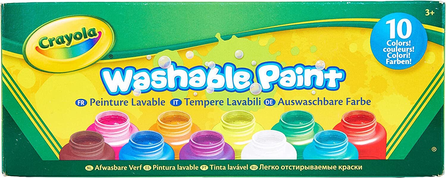 Washable Paint for Kids Toddler Baby Finger Craft Non Toxic 6, 10, 18