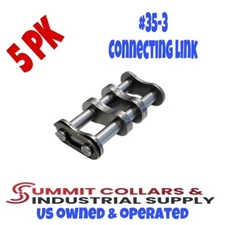 #35-3 Triple Strand Roller Chain Connecting Links - 5 Pack