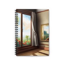 Window Sunshine Spiral Notebook - Ruled Line
