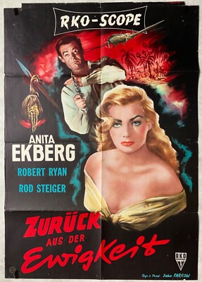 ANITA EKBERG ROBERT RYAN Zurück aus der Ewigkeit selten. EA-Plakat by Williams