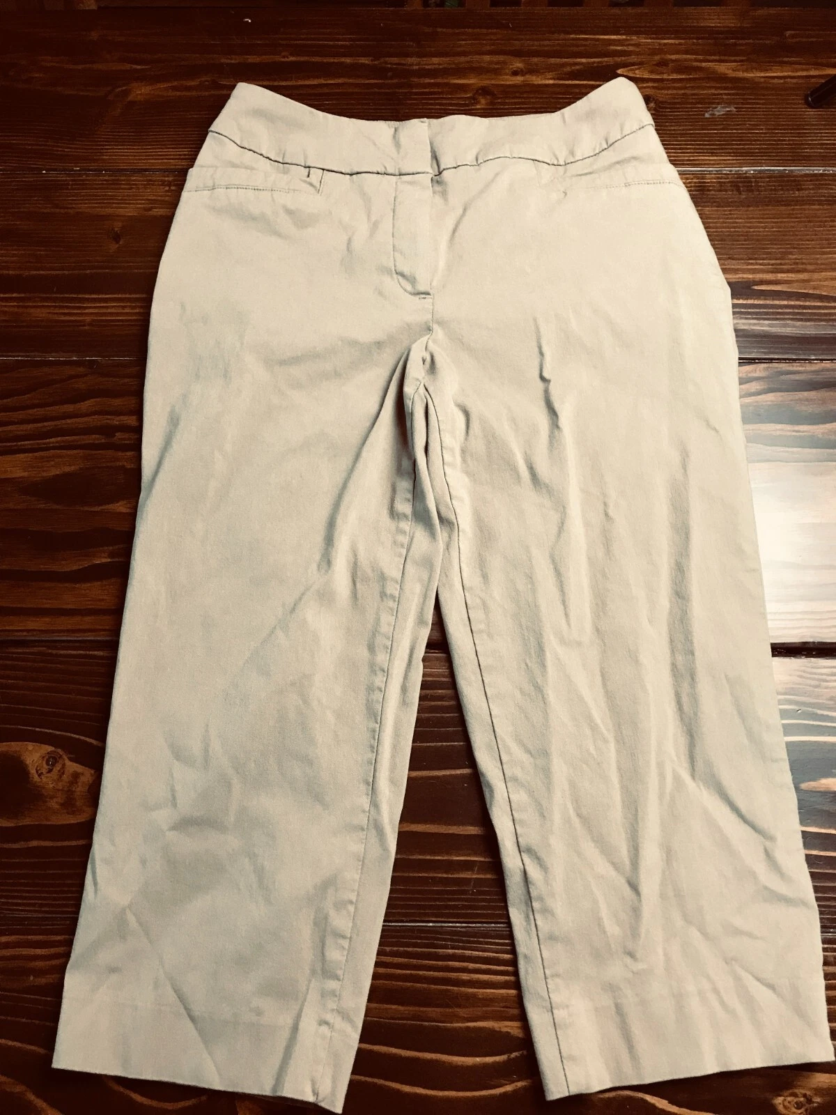 Westbound Pants, Women's Size 8, Tan, Capri, Straight Leg, Pockets