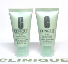 CLINIQUE 7 Day Scrub Cream Rinse-Off Formula x 2 MINIs (1oz/30mL each)