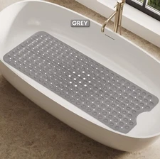 Non-Slip Bath Tub Mat (40 X 16)Inch Extra Long Antibacterial Bathroom Shower Mat
