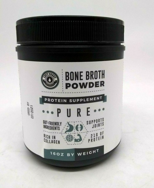 16oz Bone Broth Protein Powder Unflavored Beef Grass Fed Certified By Ezyabsorb For Sale Online Ebay