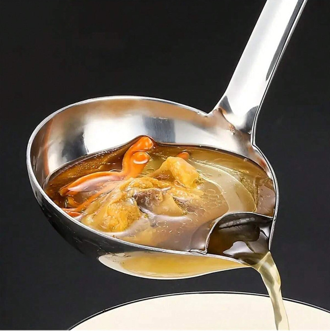 Separator Soup Ladle, Kitchen Fat Skimmer - Grease Strainer