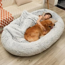 Dog Bed 75" L  50" W  14" Th Large Giant Human Size People 30D Sponge