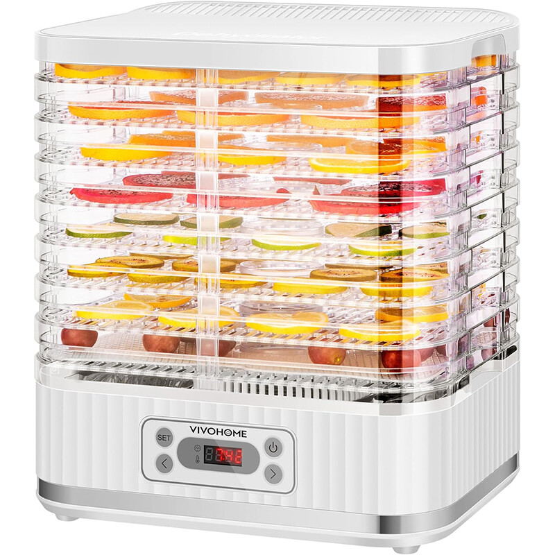 NutriChef Voedseldehydrator 5 Niveaus, Dehydrator voor Vlees, Beef