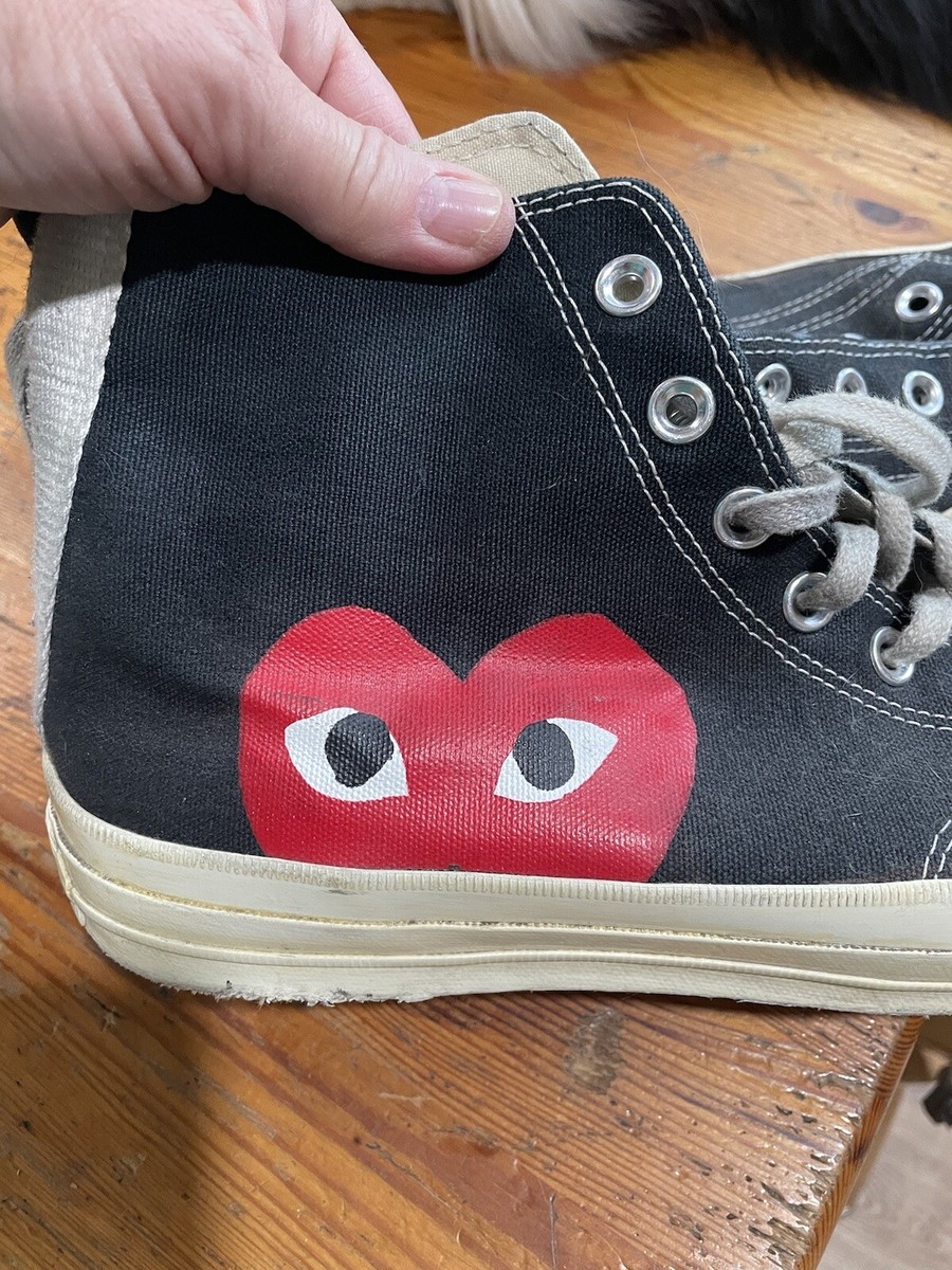 Converse Chuck Taylor Comme de Garcons Shoes Mens 10 Sneaker Black