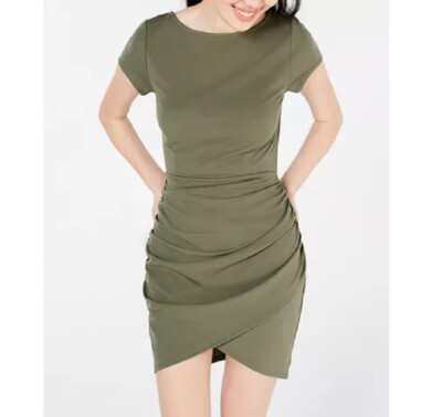 Planet Gold Junior Womens M Olive Sprig Green Gathered Sides Bodycon Dress RETAG | eBay Planet Gold Junior Womens M Olive Sprig Green Gathered Sides Bodycon Dress RETAG | eBay