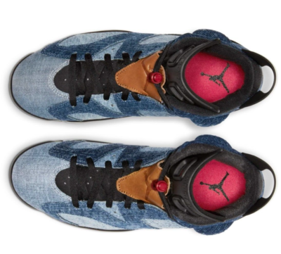 靴 Nike Air Jordan 6 Retro Washed Denim DX6176-100] Preschool Air Jordan Retro 6 (PS) 'Washed Denim 2022