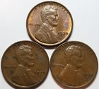 1939 PDS Lincoln Penny set EF-AU (3 coins) Free Shipping