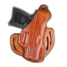 Leather Pancake Holster Fits, FNH FN 503 Micro Compact 9mm 3.1" Barrel #1624#