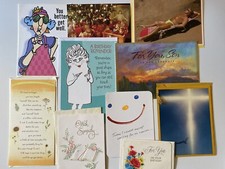 Lot of 10 Greeting Cards Hallmark Assorted Christmas Birthday Get Well