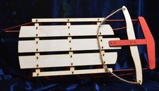 Wooden Old Time Sled with Rope Handle