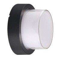 V-tac VT-828-RD LED Wandleuchte 12W 4000K Rund Schwarz IP65