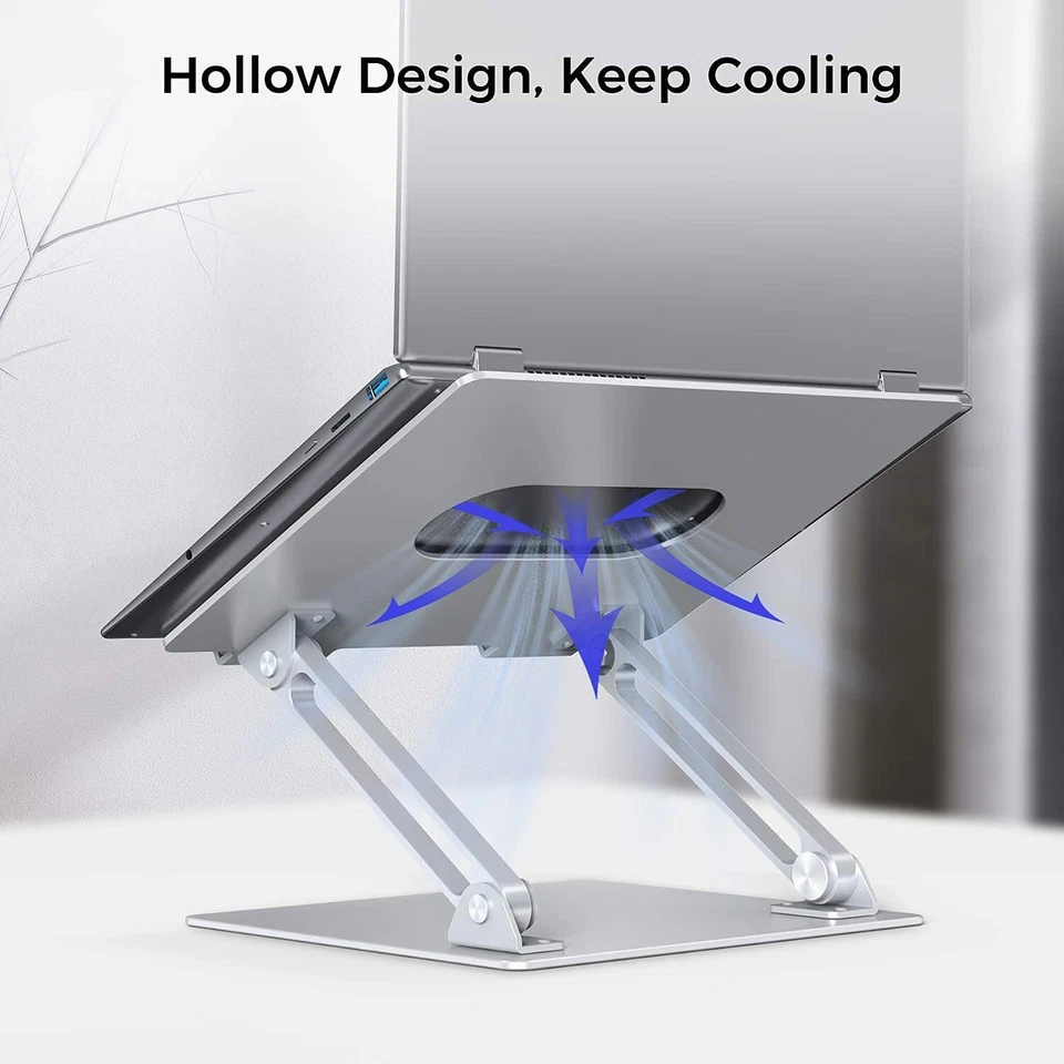 Laptop Holder & Riser Stand Ergonomic Aluminum Portable Adjustable HIGH QUALITY - Image 3 of 4