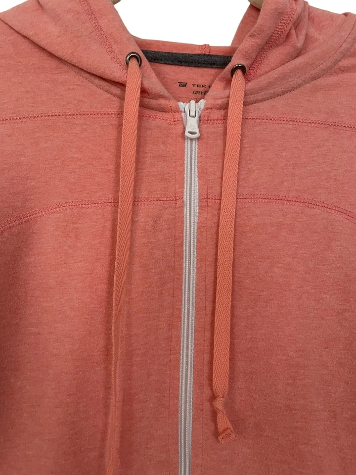 TEK GEAR сухой TEK персиковый хлопок/полиэстер полный молнии куртка женщин XL розничной $39 - Изображение 2 из 4