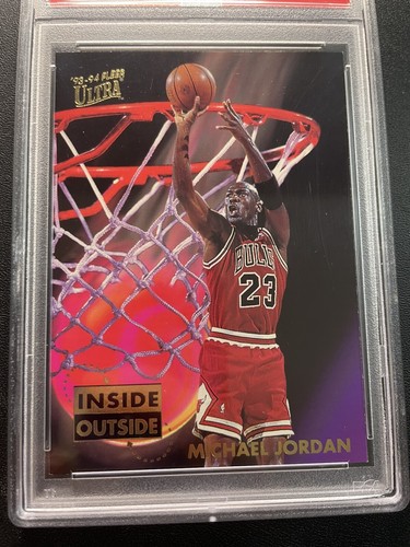 1993-94 Fleer Ultra - Inside Outside #4 Michael Jordan PSA 7 - Picture 4 of 4