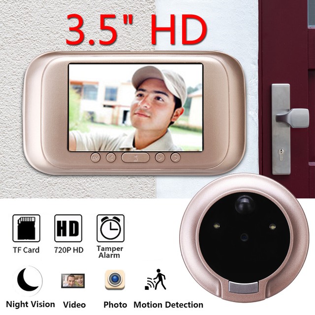 Smart Peephole Video Doorbell 2025